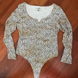 Pink brand knit bodysuit